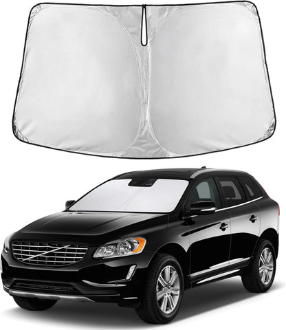 EcoNour Car Windshield Sun Shade | 2025 Upgraded Innovative No-Light-Pass Technology for Maximum Coverage | Foldable Sun Shade Keeps Your Vehicle Cool | Must-Have Car Accessories | Small (59" x 29") - Colors F