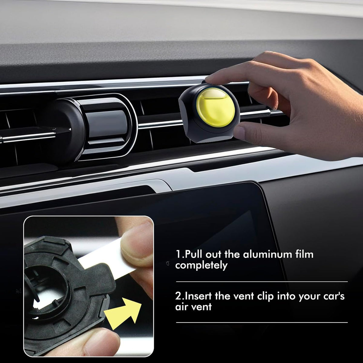 Car Air Freshener Vent Clips, 12 Pack, 6 Ocean, 6 Hawaiian, Provides Long-Lasting Scent, Up to 360 Days, Car Fresheners