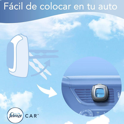 Febreze Car Vent Clips Air Freshener Smoke Odor Eliminator, Citrus Scent 2 Pack