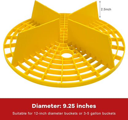 2PCS Car Wash Bucket Insert, Auto Washing Dirt Guard Insert Detailing Cleaning Tool Removes Dirt Debris, Wash Bucket Grit Trap Filter Fits 12 Inch Diameter or 3-5 Gallon Buckets (Black)