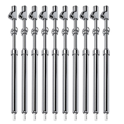 10-Pack Heavy Duty Dual Head Tire Pressure Gauge (10-150 PSI, 1-10 Bar) for Semi Trucks, RVs, Cars, Motorcycles - 12 Inch