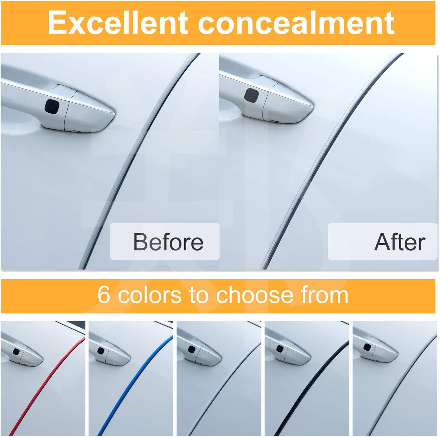Eytool Clear Door Edge Guards for Cars,Car Door Protector with U Adhesive Edge Protective Trim Ding Protector Fit for Most Car (Clear, 32.8FT)