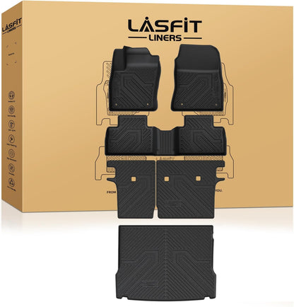 LASFIT Floor Mats Fits for Hyundai Sonata 2020-2026 (Only for FWD & Gas) & Kia K5 2021-2025 (Only for FWD) Custom Fit TPE All Weather Floor Liners Car Mats Accessories, Black