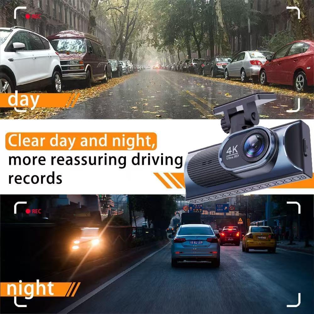 1080P Dual Dash Camera for Car Front and Inside Dashcam Car Security Video Recorder,170°Wide Angle Vehicle Cam,WDR,G-Sensor,2’’ IPS Screen,Loop Recording,Night Vision (Dual Dash Cam Without Card)