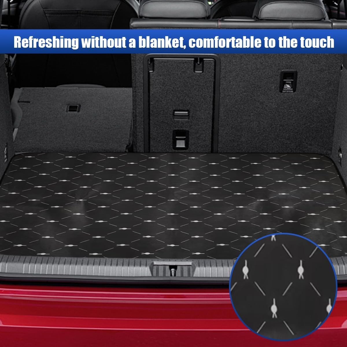 Car Trunk Cargo Liner, 38"×29" Scratch-Resistant Car Floor Mat, Washable Auto Trunk Protective Mat, Fashionable Vehicle Interior Decoration Accessories for SUVs, Trucks (Style1)