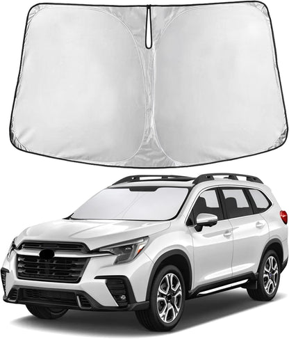 EcoNour Car Windshield Sun Shade | 2025 Upgraded Innovative No-Light-Pass Technology for Maximum Coverage | Foldable Sun Shade Keeps Your Vehicle Cool | Must-Have Car Accessories | Small (59" x 29") - Colors G