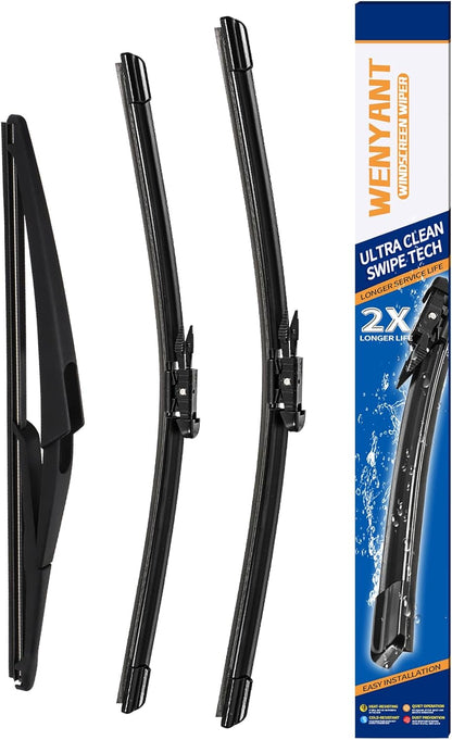 28"/28" Windshield Wipers Compatible with Ford Edge 2015-2020 Focus 2012-2018 Escape/Fusion 2013-2019 Front Wiper Blades for My Car Original Equipment Automotive Replacement (Set of 2) - Colors B