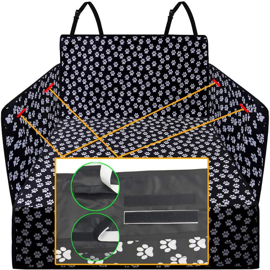 Pet Dog Trunk Cargo Liner - Oxford Car SUV Seat Cover - Waterproof Floor Mat for Dogs Cats - Washable Dog Accessories