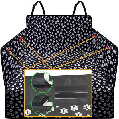 Pet Dog Trunk Cargo Liner - Oxford Car SUV Seat Cover - Waterproof Floor Mat for Dogs Cats - Washable Dog Accessories