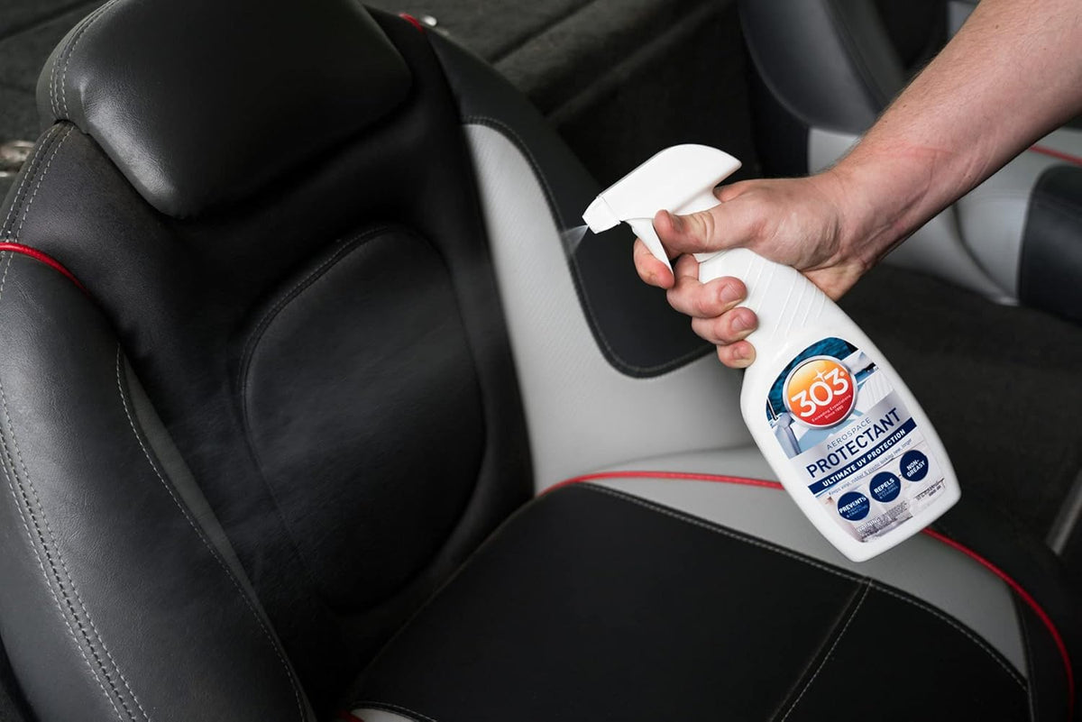 303 Products Marine Aerospace Protectant Spray, UV Protection for Boat Vinyl & Surfaces – Repels Dust, Dirt & Staining, Matte Finish, Restores Like-New Appearance, 32 oz