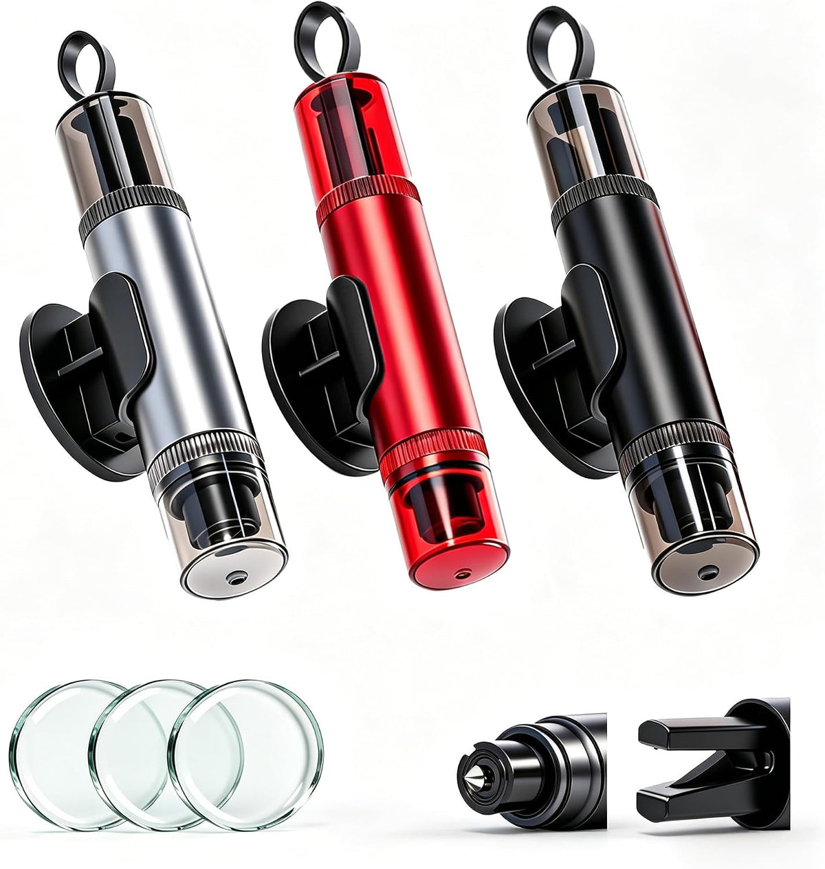 PNRNYC 3 Pack 2026 Upgraded Car Emergency Escape Tool – Window Breaker & Seatbelt Cutter, Spring-Loaded Glass Breaker for Instant Escape from Car Accident, Fire, Flood & Rollover Survival Kit