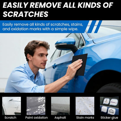 Reusable Nano Magic Cleaning Cloth, Nano Sparkle Car Polish for Car Paint & Scratch Repair, Scratch Remover for Vehicles, Swirl & Water Spots Remover, Repair Scratch