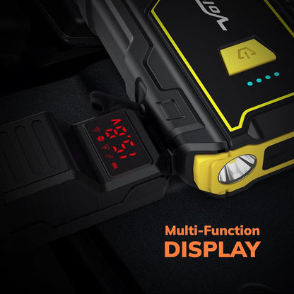4000A Portable Jump Starter for Car, 12V Jump Box for Engine Max 7.0L Gas/5.5L Diese, Jumper Starter Battery Charger Pack with LED Flashlight & USB Port