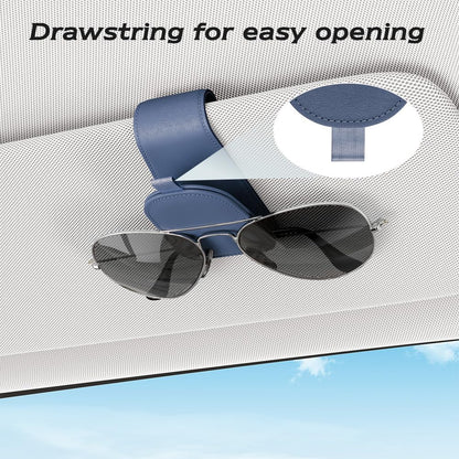 Sotfamily Sunglass Holder for Car Visor, Suede Cloth Magnetic Sunglass Organizer for Car Accessories, 2 Packs, Black