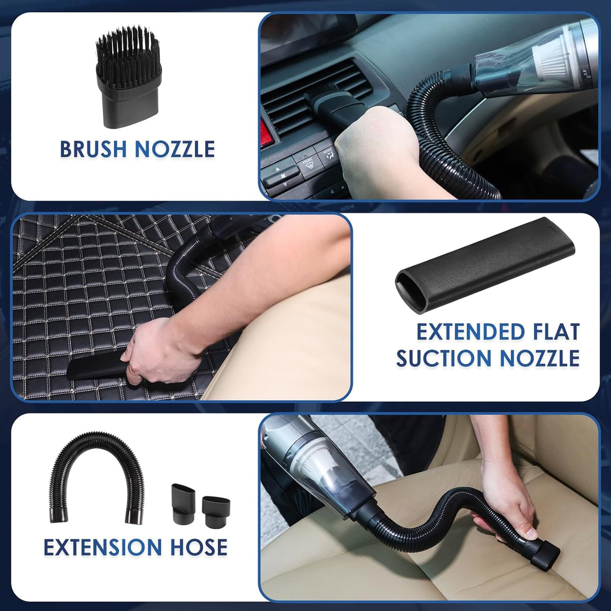 17pcs Car Cleaning Kit, Pink Car Interior Detailing Kit with High Power Handheld Vacuum, Detailing Brush Set, Windshield Cleaner, Cleaning Gel, Complete Auto Accessories for Women Gift