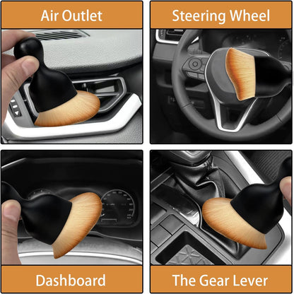 XY North Car Interior Dust Brush, Auto Detailing Brush, Soft Bristles Car Cleaning Brushes, Tool for Air Conditioner Vents, Leather, Computer, Scratch Free, Car Interior Accessories