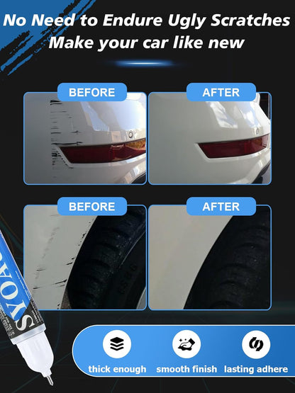 SYOAUTO Black Touch Up Paint for Cars, Auto Touch Up Paint Black Scratch Repair Automotive Black Car Paint Pen 2 in 1 Car Touch Up Paint 0.4 oz