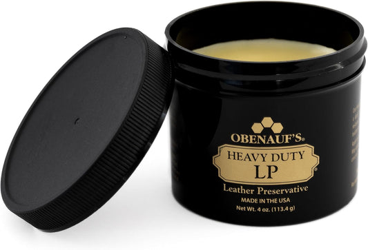 Obenauf's Heavy Duty LP Leather Conditioner Natural Oil Beeswax Formula (8oz)