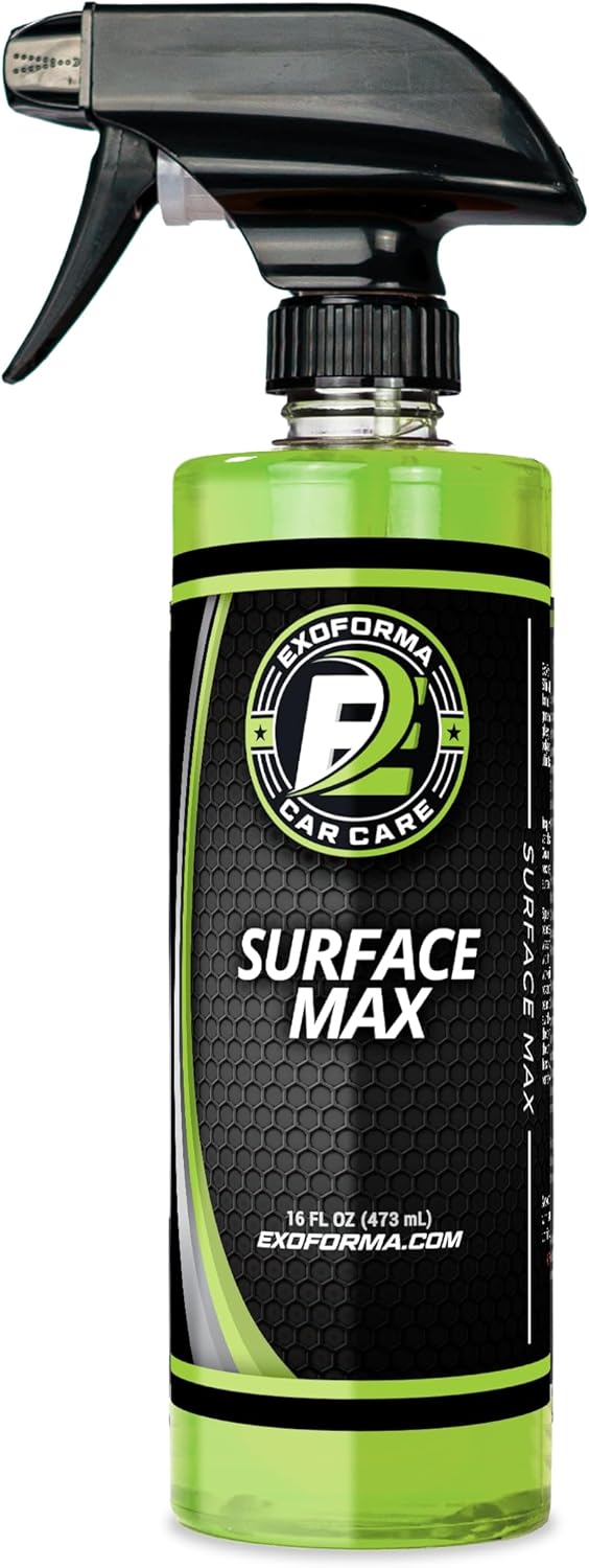 ExoForma Surface Max 16oz Waterless Car Wash & Detail Spray | Instantly Cleans, Shines, and Protects | Advanced Hydrophobic Polymer Formula for Paint, Glass, Chrome & More