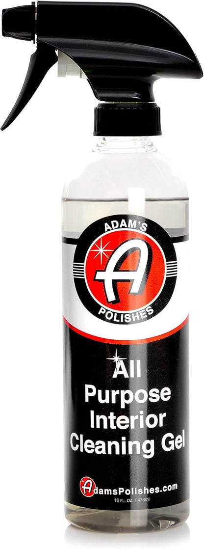 Adam's All Purpose Interior Cleaning Gel - Car Interior Cleaning For Interior Detailing Leather Seats, Vinyl Carpet, Upholstery, Plastic & Rubber Surfaces