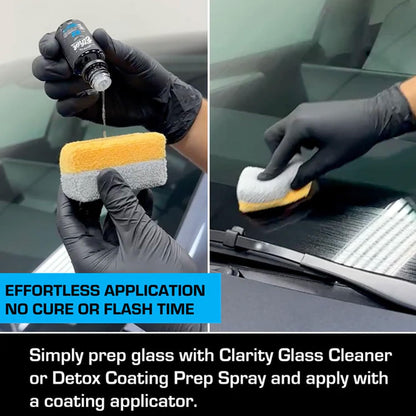EZ Glass - Graphene Glass Coating & Water Repellent for Windshields - 12+ Months of Long Lasting Hydrophobic Windshield Coating - Quick and Easy Application 15ML