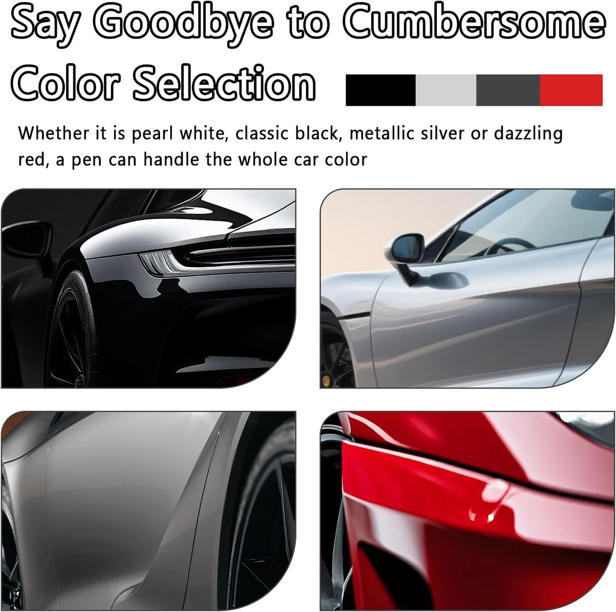 Upgraded Magic Car Scratch Remover Pen,Universal Car Paint Scratch Repair Pen All Vehicle Paint Colors Available,Essential All Cars Magic Pens as Scratches Remover for Vehicles