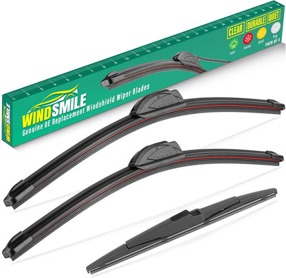26" 16" 11" Windshield Wiper Blades Replacement for Chevrolet Chevy Trax 2024 2025 2026 Premium All Weather Front Rear Wipers Set - OEM Quality (Pack of 3) - Colors E