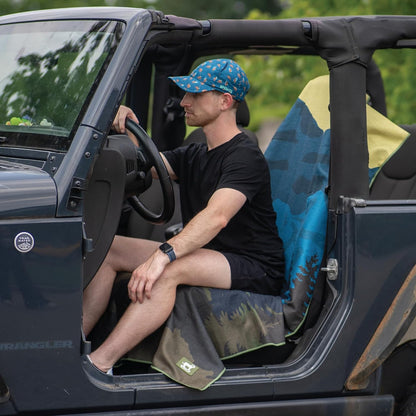 Sprints Athletic Running Towel, Full-Sized, Car Seat Cover - Performance Microfiber (Garden of Races Past)