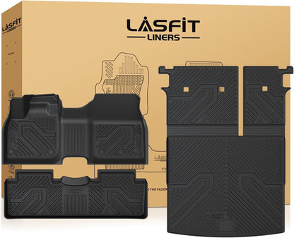 LASFIT Floor Mats Fits for Hyundai Sonata 2020-2026 (Only for FWD & Gas) & Kia K5 2021-2025 (Only for FWD) Custom Fit TPE All Weather Floor Liners Car Mats Accessories, Black