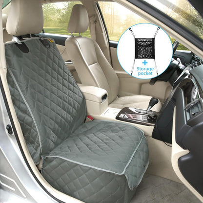 Bark Lover Deluxe Dog Seat Cover for Front Seat-More Durable Waterproof Front Seat Protector, High Heat Resistant and Nonslip Front Seat Cover for Dogs Kids, Universal Size (Black,1 Pack)