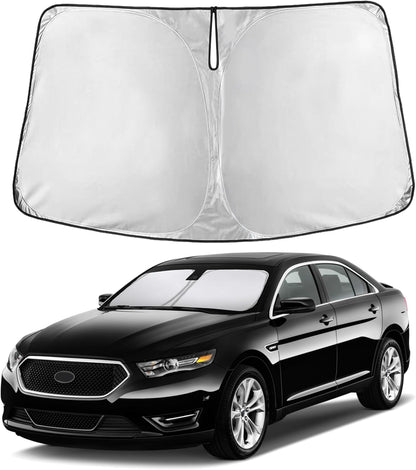 EcoNour Car Windshield Sun Shade | 2025 Upgraded Innovative No-Light-Pass Technology for Maximum Coverage | Foldable Sun Shade Keeps Your Vehicle Cool | Must-Have Car Accessories | Small (59" x 29") - Colors H