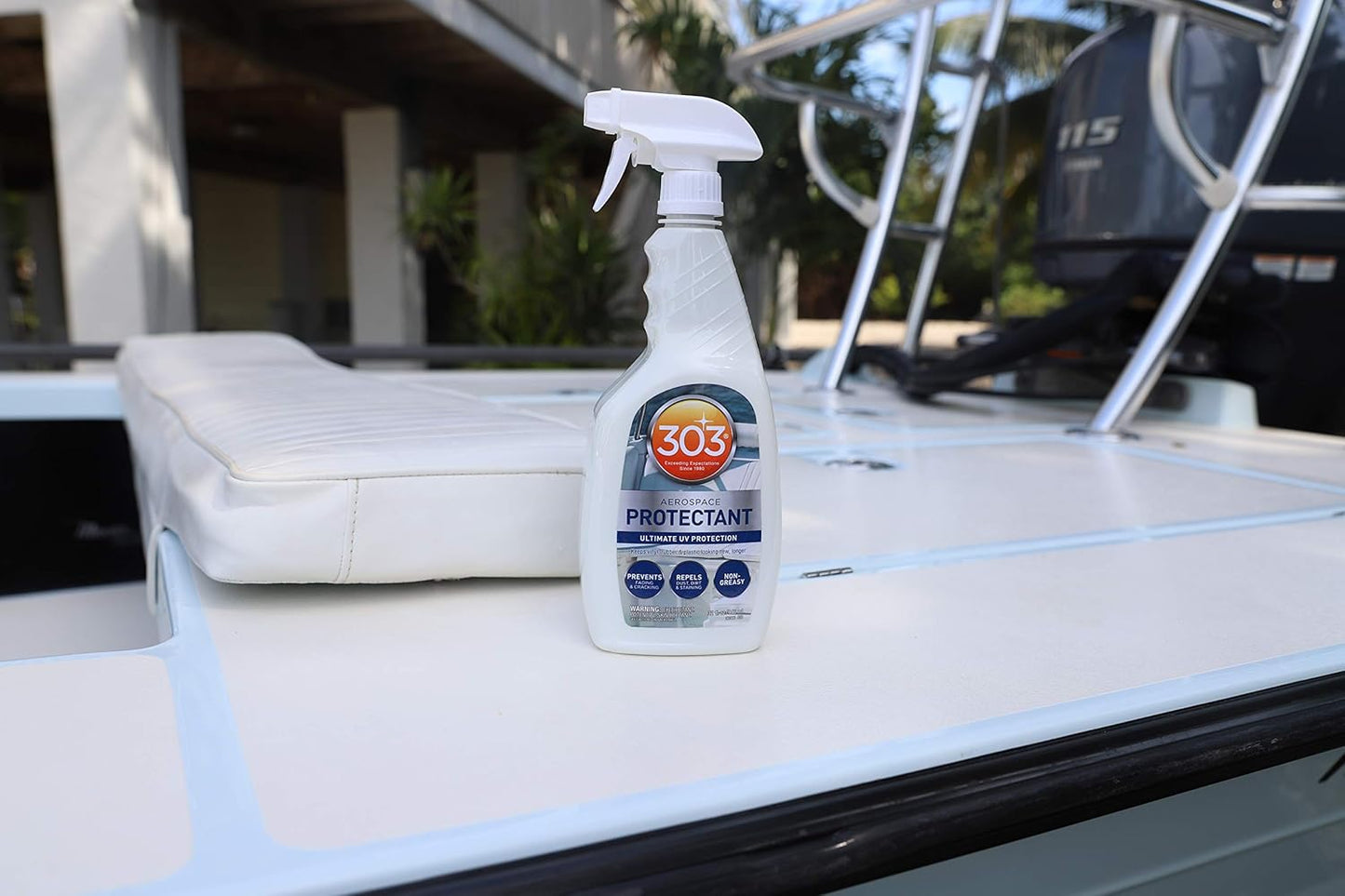 303 Products Marine Aerospace Protectant Spray, UV Protection for Boat Vinyl & Surfaces – Repels Dust, Dirt & Staining, Matte Finish, Restores Like-New Appearance, 32 oz