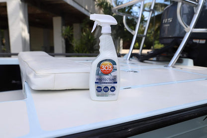 303 Products Marine Aerospace Protectant Spray, UV Protection for Boat Vinyl & Surfaces – Repels Dust, Dirt & Staining, Matte Finish, Restores Like-New Appearance, 32 oz