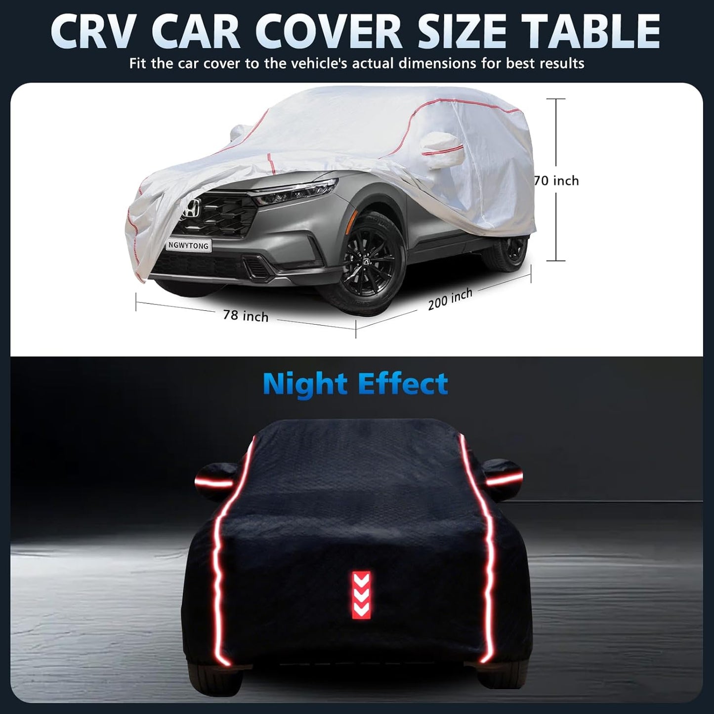 Car Cover for Sedan, Waterproof All Weather Heavy Duty, 360° Underbody Wrap Windproof Design, Quick Install Outdoor Vehicle Cover, Fits 186-193 in
