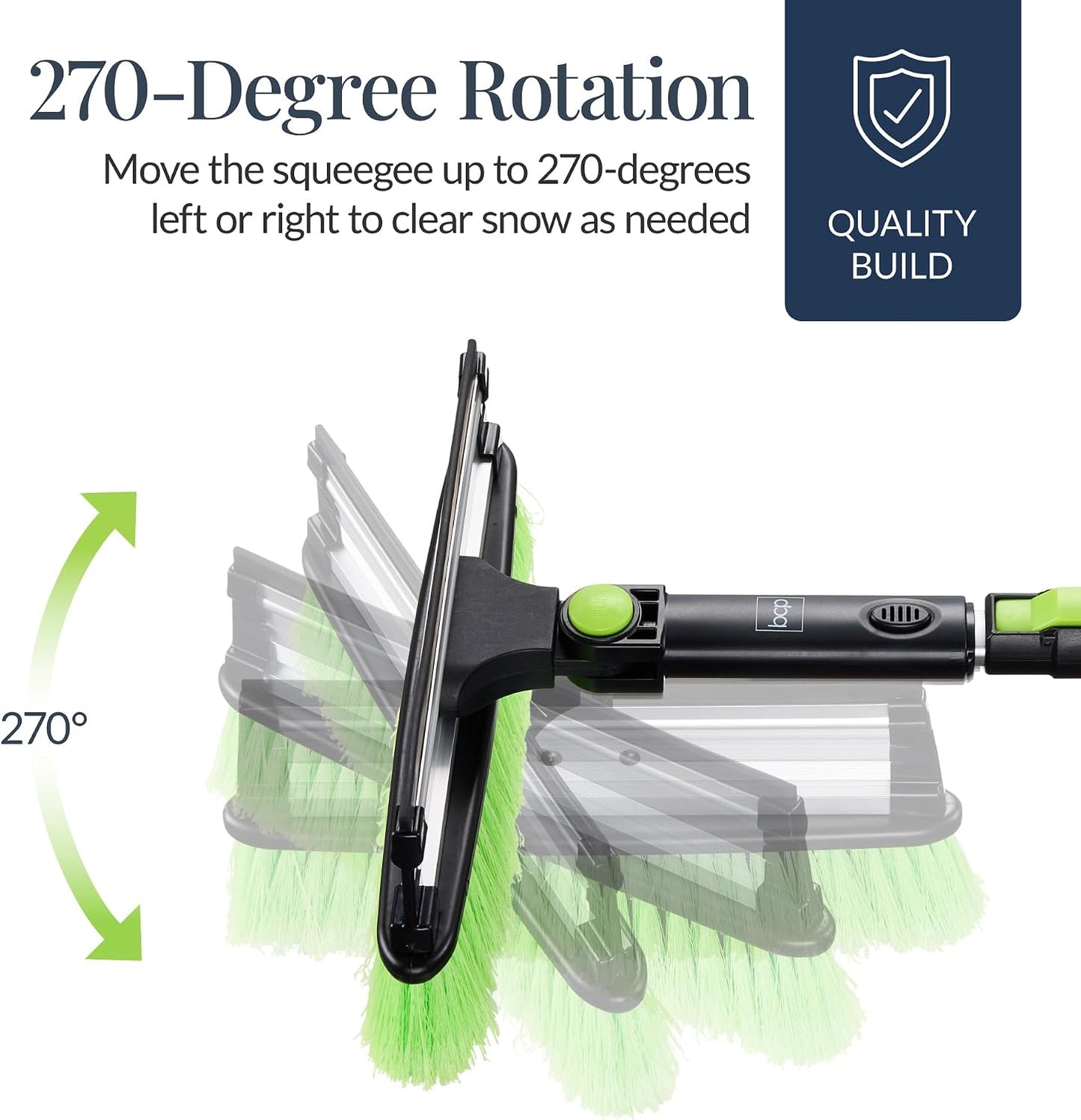 Best Choice Products Snow Brush with Squeegee & Ice Scraper, Up to 39" Extendable Foam Grip, 270° Pivoting Snow Brush for Car Truck SUV, Storage Bag Included - Pink