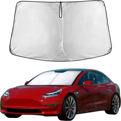 EcoNour Car Windshield Sun Shade | 2025 Upgraded Innovative No-Light-Pass Technology for Maximum Coverage | Foldable Sun Shade Keeps Your Vehicle Cool | Must-Have Car Accessories | Small (59" x 29") - Colors D