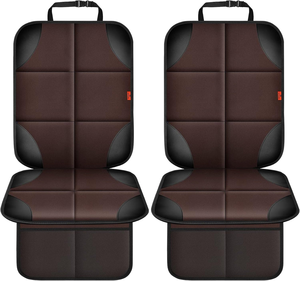 XHYANG Car Seat Protector 1 Pack Car Seat Cushion Mat Thickest Padding,Waterproof 600D Fabric Car Seat Covers for Non-Slip Backing Mesh Pockets for Baby and Pet (Black, 1 Pc)