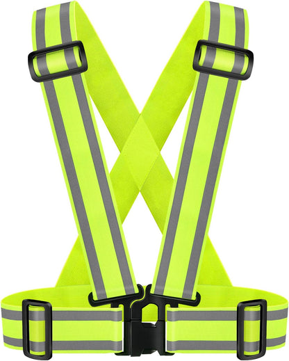High Visibility Safety Vest(2PACK)|Reflective Running Gear for Walking,Cycling,Construction,Motorcycle|Men,Women (2, XXL-yellow)