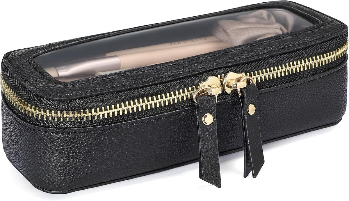 PACKISM Clear Makeup Bag - TSA Approved Toiletry Bag for Carry-on & Checked Luggage, Water Resistant Car Storage Organizer with Reinforced Seams