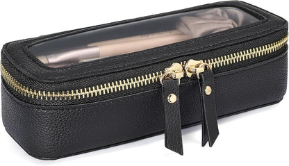 PACKISM Clear Makeup Bag - TSA Approved Toiletry Bag for Carry-on & Checked Luggage, Water Resistant Car Storage Organizer with Reinforced Seams