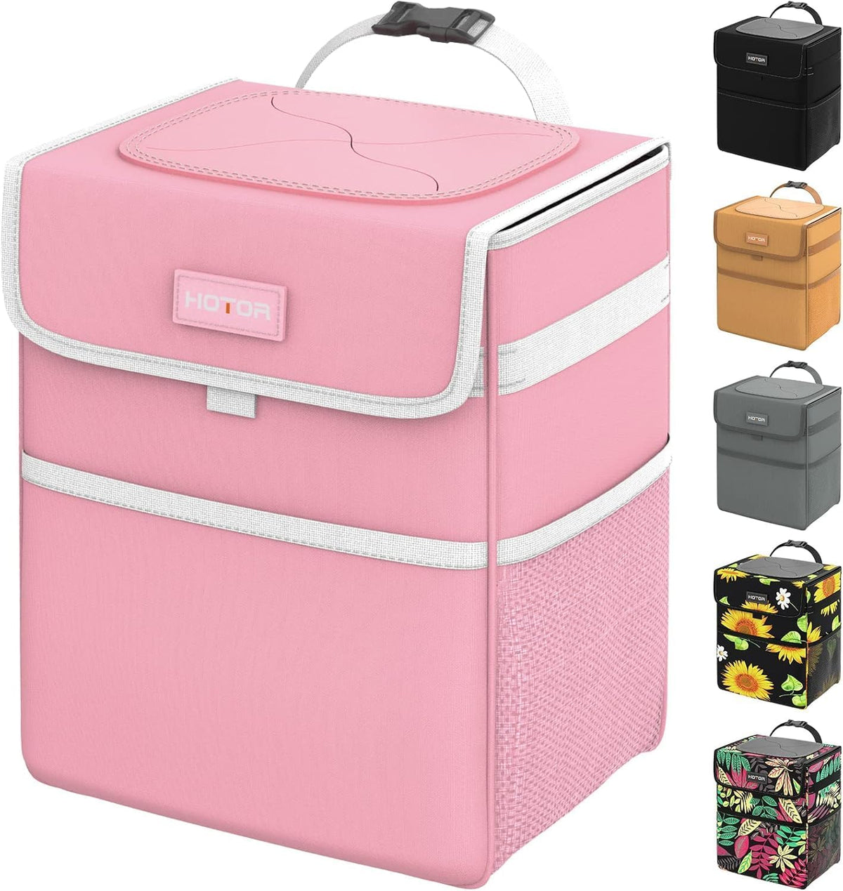 HOTOR Car Trash Can - Leak-Proof Car Organizer and Storage Bag for The Back/Front/Console of Any Cars,Sedans, SUVs & Trucks Easy-to-Install Car Accessory Interior