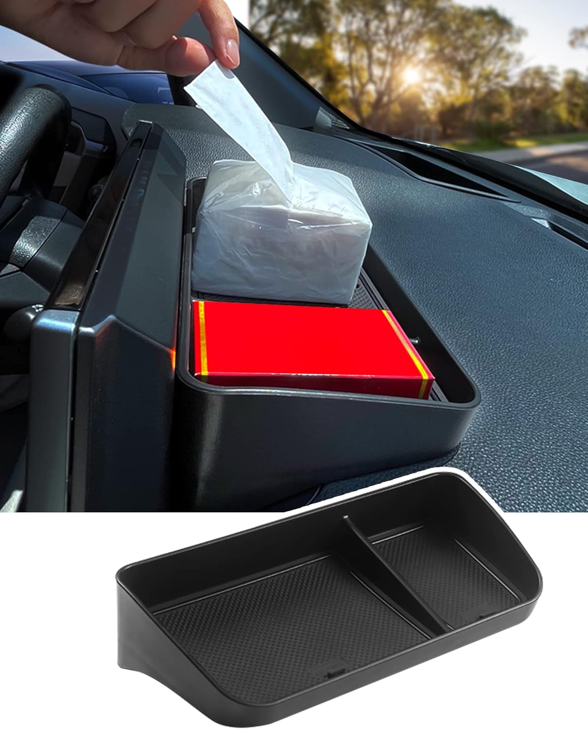Jaronx Center Console Organizer Compatible with Toyota RAV4 2025 2024 2023 2022 2021 2020 2019, Center Console Glove Box Divider Storage Glove Box Organizer Tray