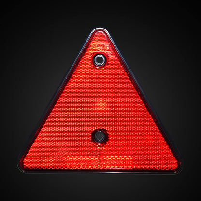 Enjoyist 2-Pack Safety Reflector Warning Sign, Slow Moving Vehicle Triangle Safety Sign, Engineering Grade Reflective for Outdoor Truck, Car, Golf Cart
