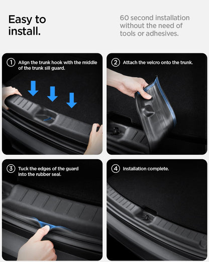 Spigen Rear Bumper Protector (270 Degree Bumper Guard & Scratch Resistant) for Tesla Model Y Juniper & Model Y L Accessories (Premium & Performance 2026/2025)