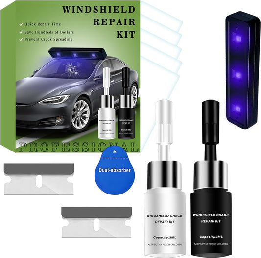 Windshield Chip Repair Kit, Windshield Repair Kit For Chips And Cracks - 2026 Upgrade Windshield Crack Repair Kit, Rock Chip Repair Kit Windshield, Glass Repair Liquid For Cracks And Chips With Curing