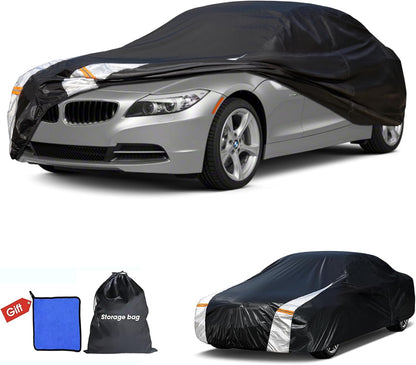 Large SUV Car Cover for Chevy Suburban 100% Waterproof All Weather, Heavy Duty Outdoor Full Exterior Covers Rain Sun Wind UV Protection. - Colors A
