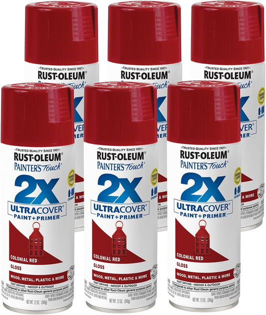 Rust-Oleum 334029 Painter's Touch 2X Ultra Cover Spray Paint, 12 oz, Gloss Clear - Colors F