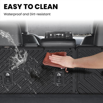 LASFIT Full Set Floor Mats for Honda CR-V 2026 2025 2024 2023 (Gasoline & Hybrid & e:FCEV), All Weather TPE Custom Fit Floor Liners 1st & 2nd Row & Seat Back Mat & Cargo Mat (Upper Position)