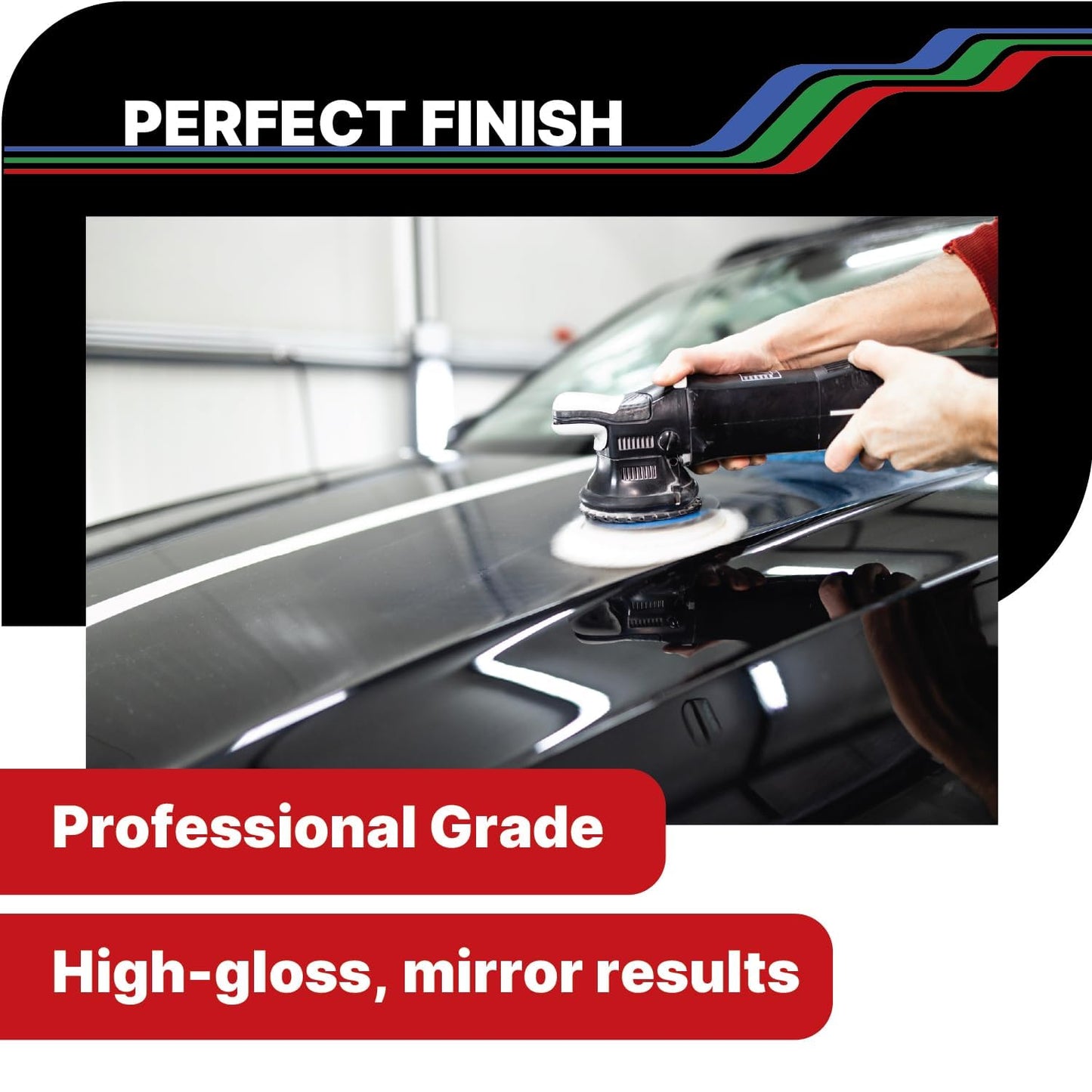 LAUCO Paint Correction Compounds Step 1, 2, 3, Swirl Remover 8oz Kits, with a Towel, Silicone-Free, Clear Coat Safe Scratch Remover, Swirl Correction & High Gloss Finishing