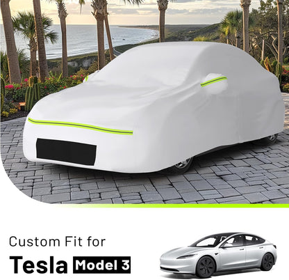 Favoto SUV Car Cover Waterproof All Weather 6 Layers Heavy Duty Car Cover for Automobiles Rain Sun Snow UV Protection with Inner Cotton Car Cover Outdoor Universal Fit for SUV (188-198 inch) Silver